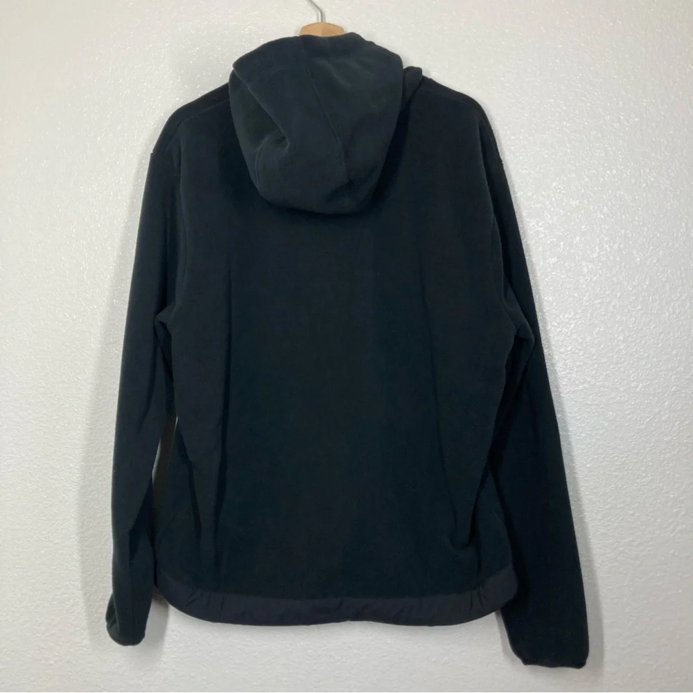 Nike Club Fleece Winterized Pullover Hoodie Mens M Black Lightweight